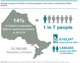 Number of people who filled an opioid prescription infographic